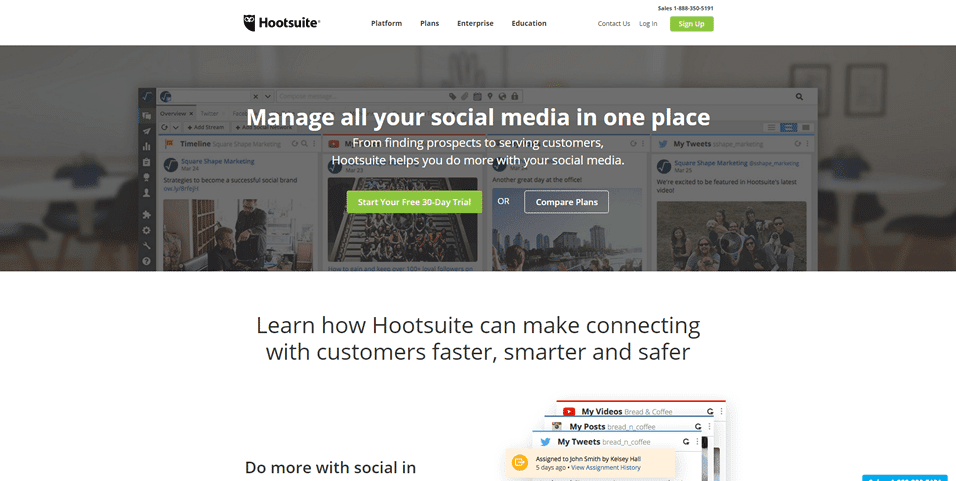 hootsuite top 10 startup marketing tools